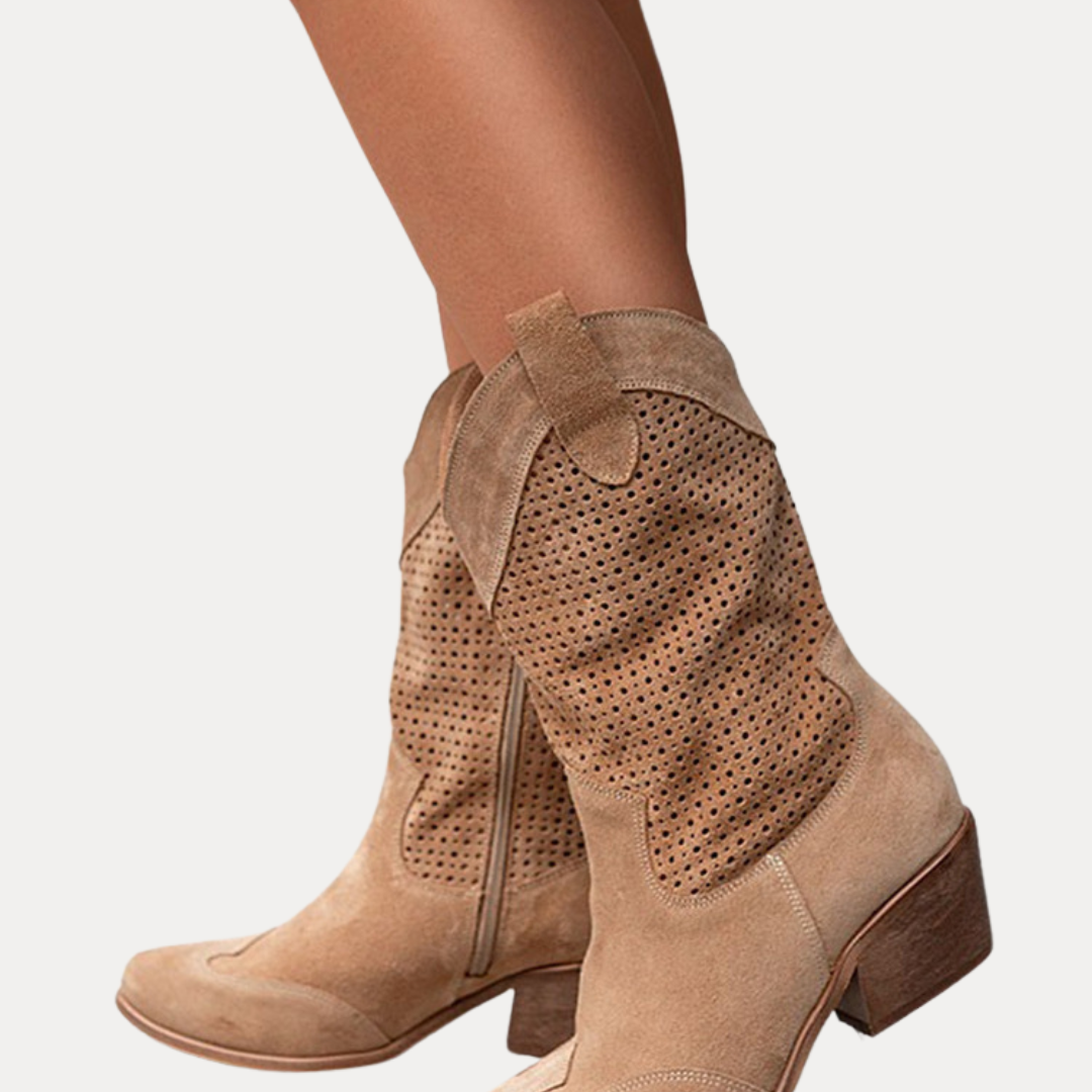 Perforated Western Boots