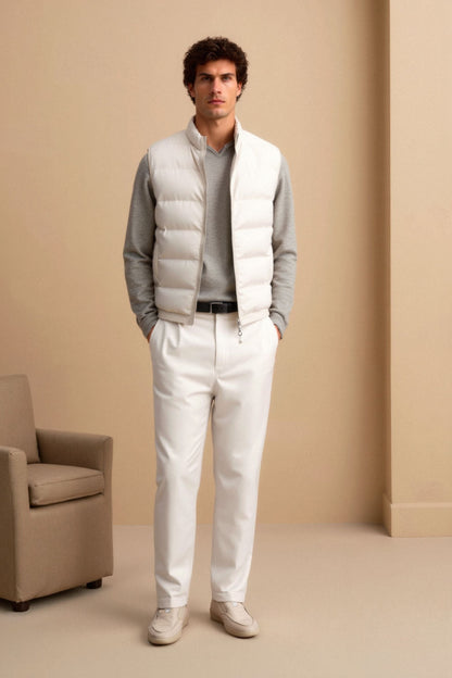 High Business Stand Collar Premium Vest