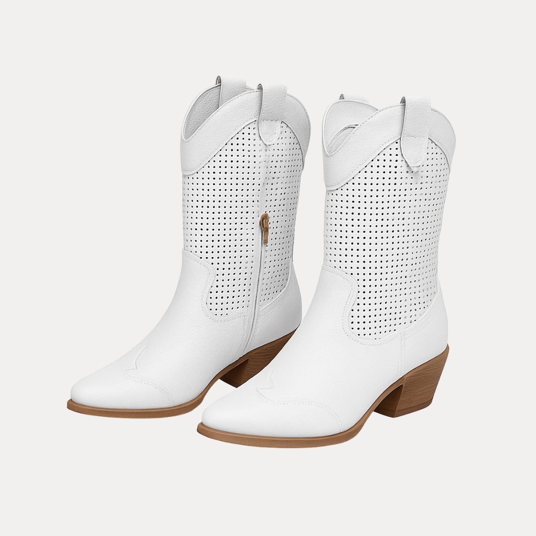 Perforated Western Boots