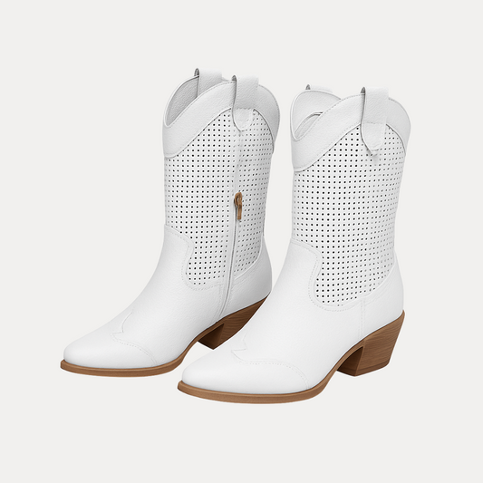 Perforated Western Boots