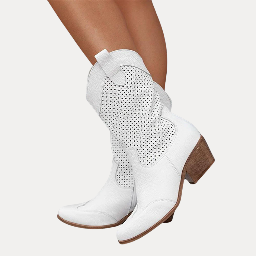 Perforated Western Boots