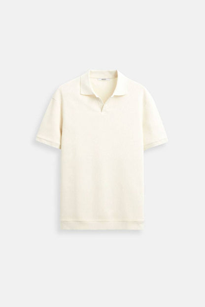 Old Money Woolen Structure Polo T-Shirt