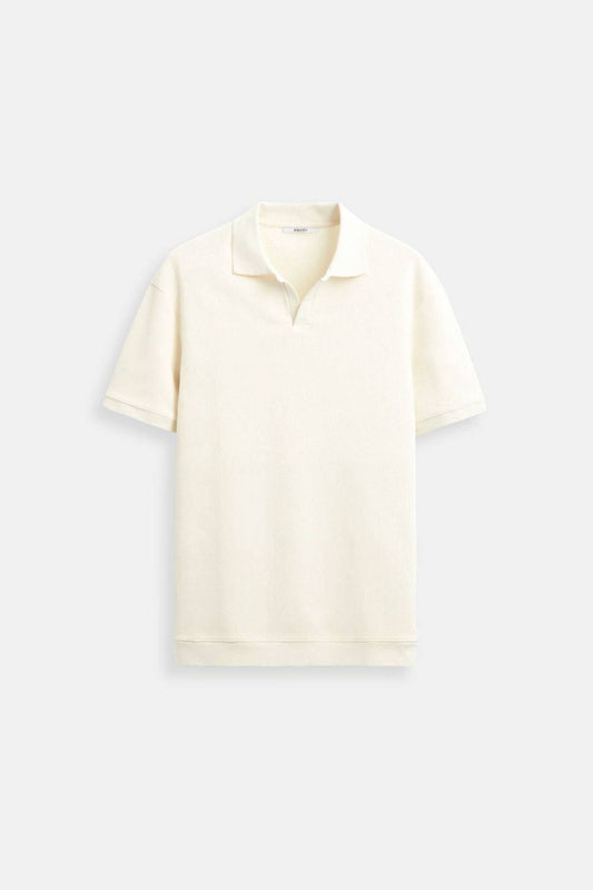 Old Money Woolen Structure Polo T-Shirt