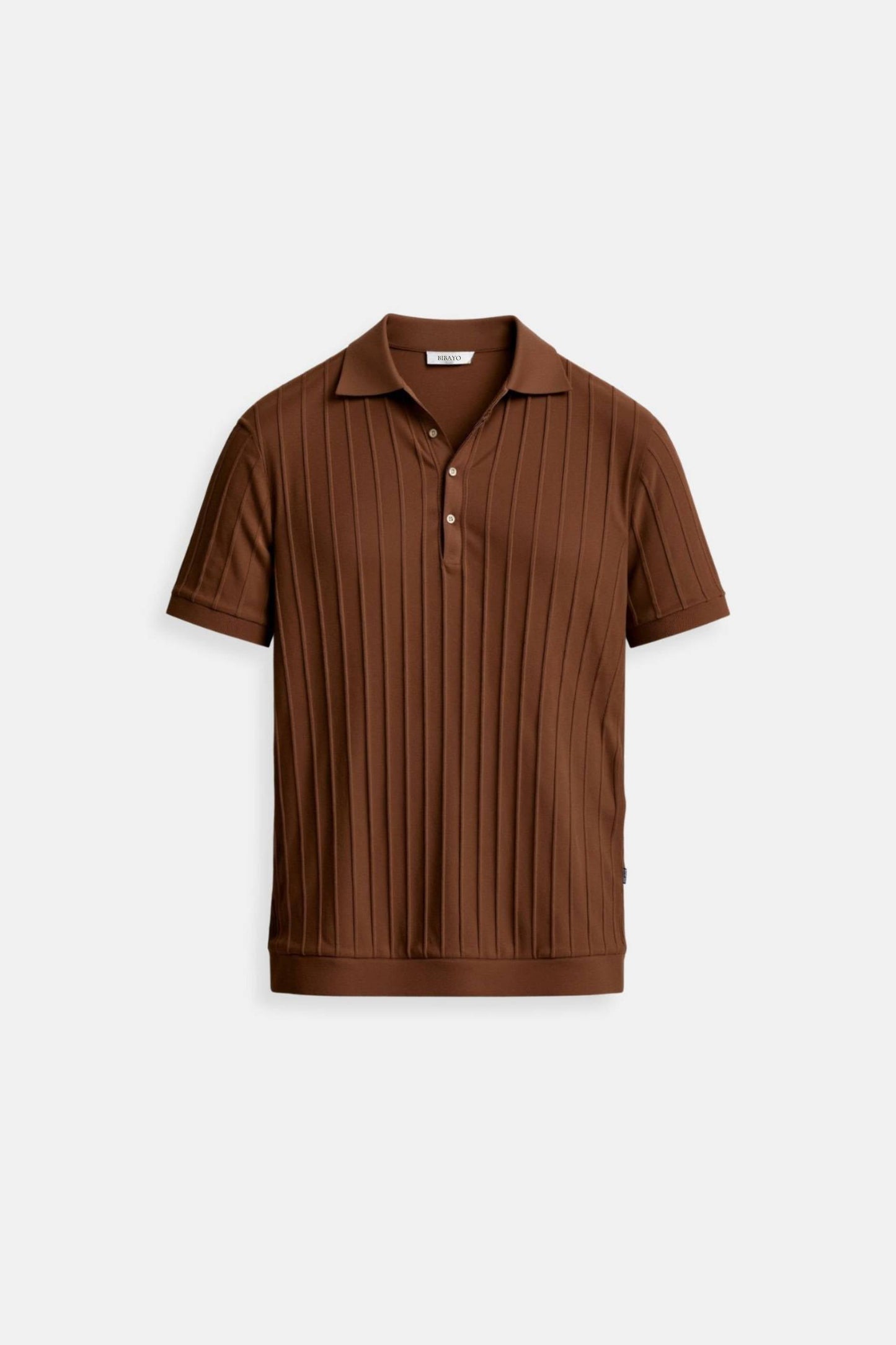 Old Money Vertical Striped Chic Button Up Polo T-Shirt