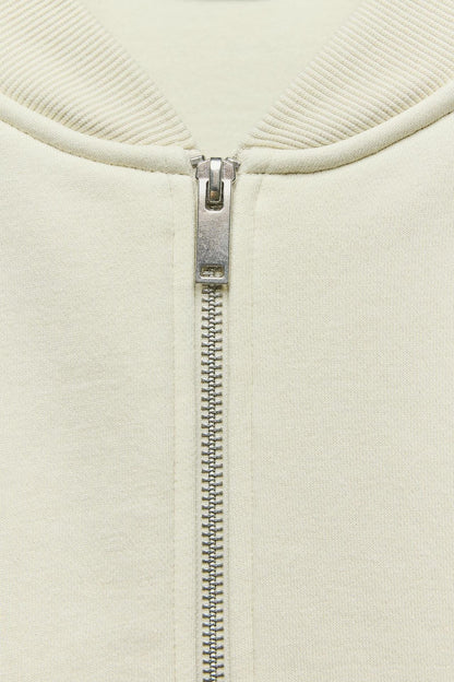 Premium Quilted O-Neck Collar Jacket