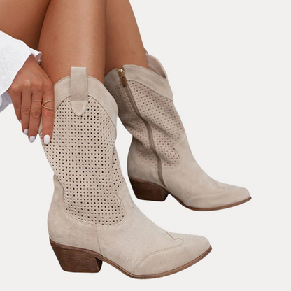 Perforated Western Boots