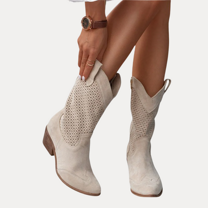 Perforated Western Boots