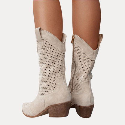 Perforated Western Boots