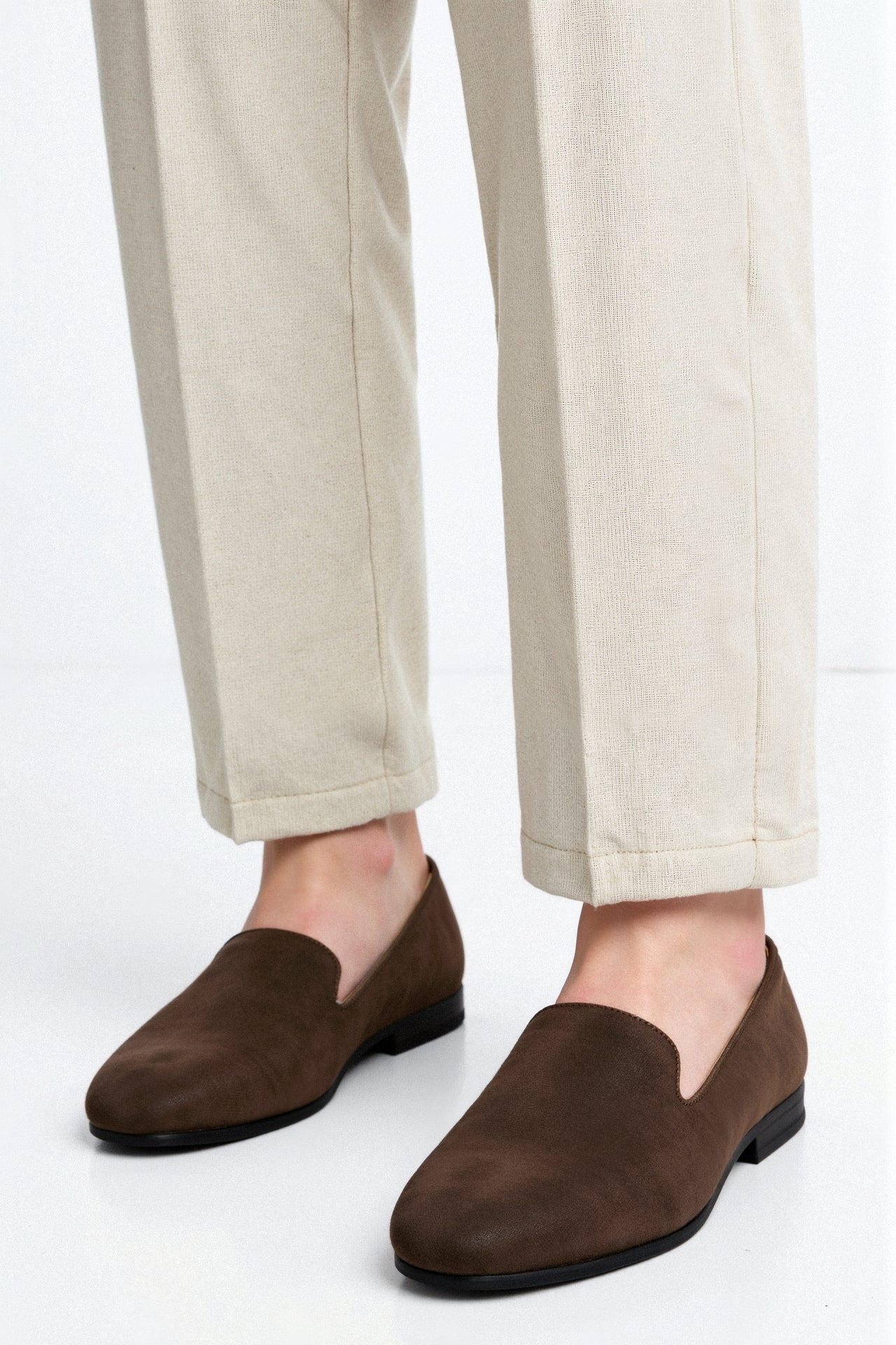 Old Money Men's Suede Leather Non-slip Loafer Shoes