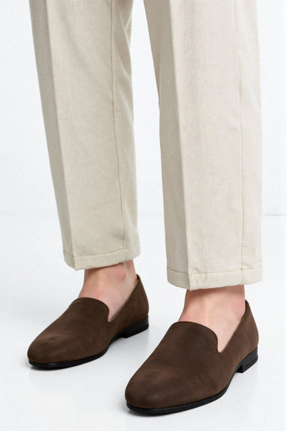 Old Money Men's Suede Leather Non-slip Loafer Shoes