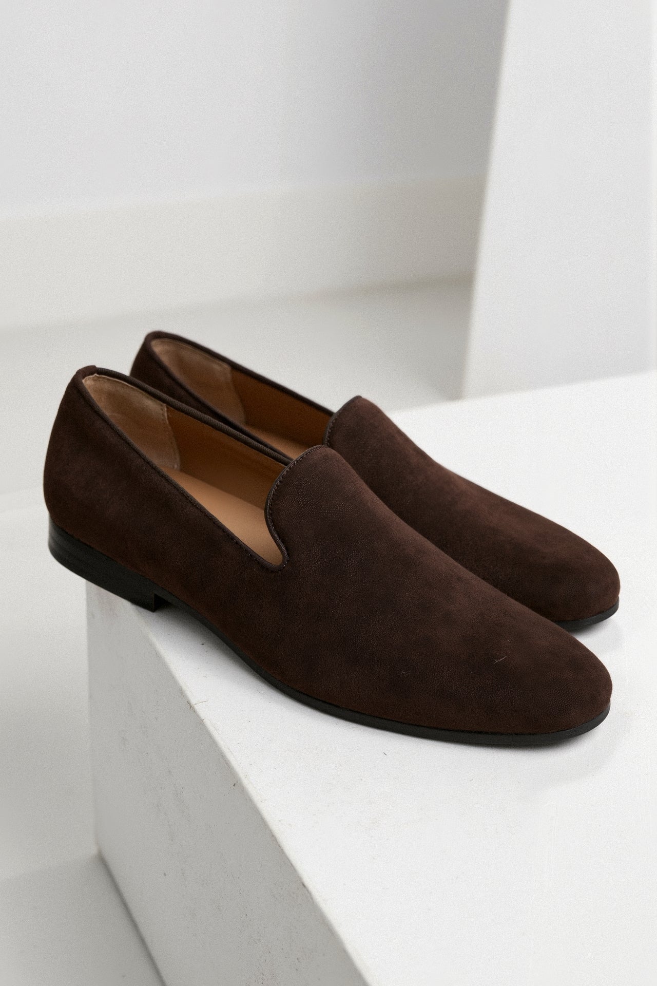 Old Money Men's Suede Leather Non-slip Loafer Shoes